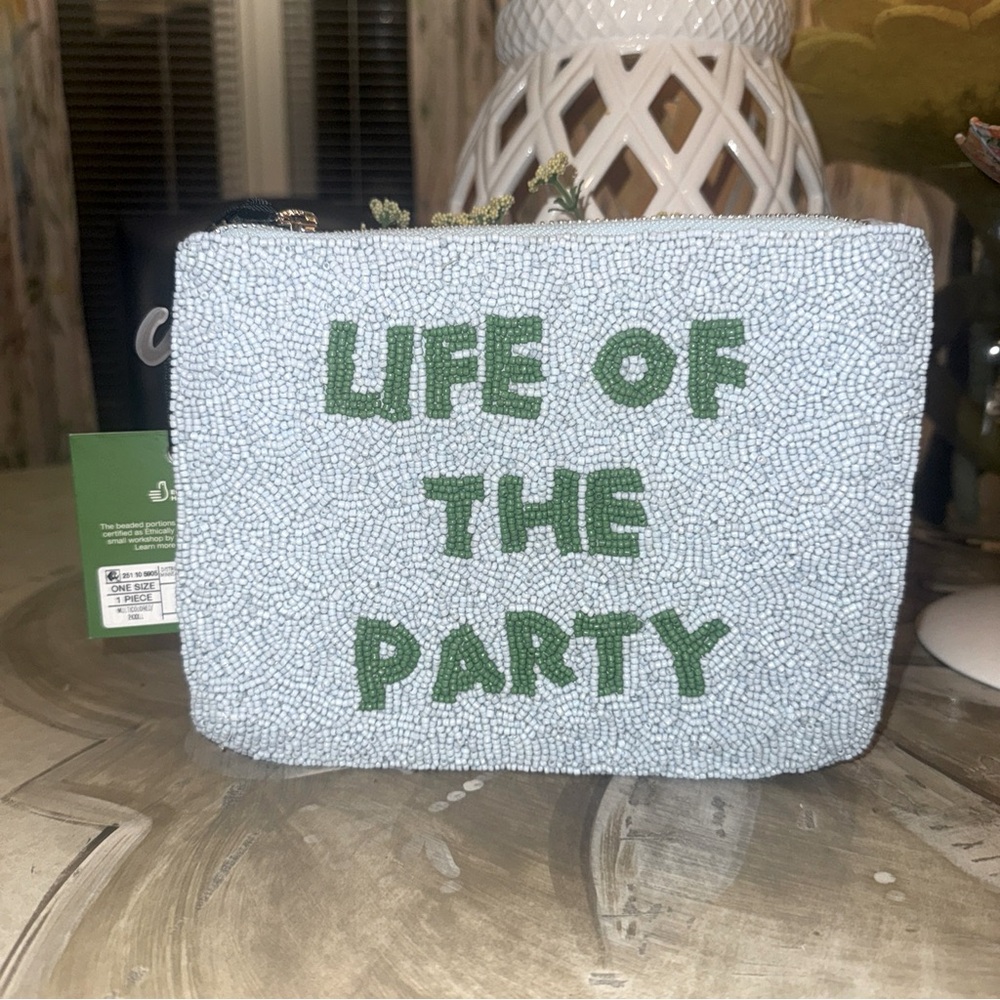 Kate Spade New York x Target Life of the Party Clutch in Blue and Green
